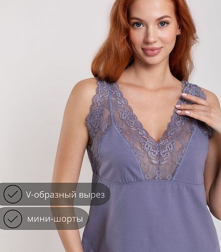 Пижама женская (майка, шорты) 5639/17