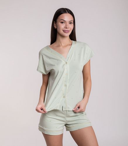 Комплект для дома женский (жакет , шорты) 6728/6