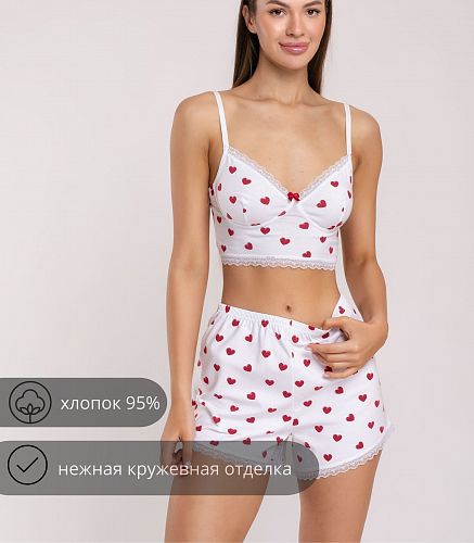 Пижама женская (майка, шорты) 5639/25