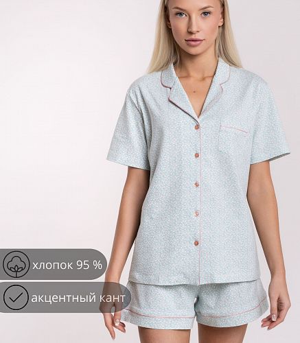 Пижама женская (блуза, шорты) 5404/47