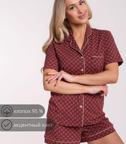 Пижама женская (блуза, шорты) 5404/43