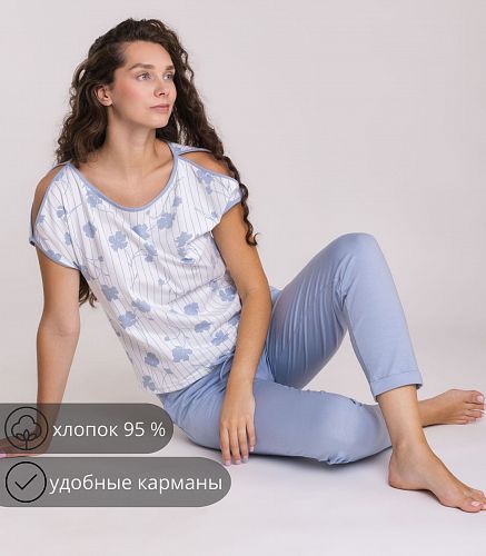 Пижама женская (фуфайка, брюки) 5310/36