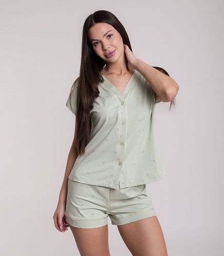 Комплект для дома женский (жакет , шорты) 6728/6